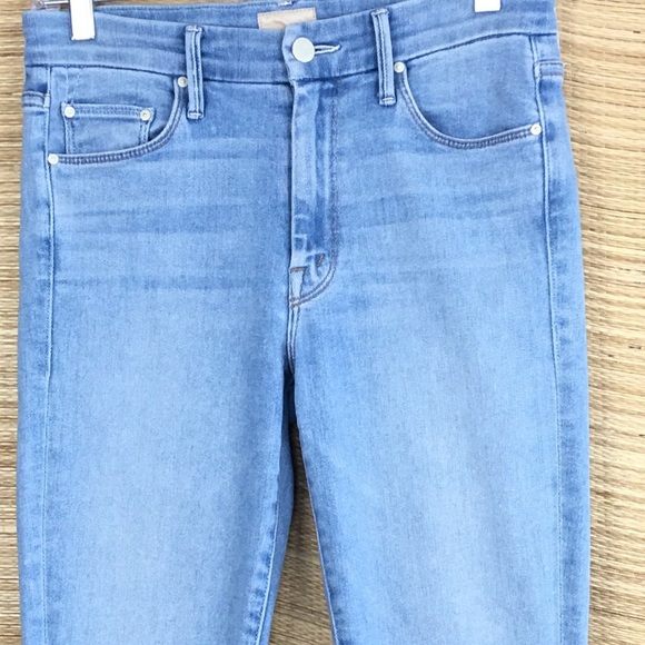 MOTHER The Looker Crop High-Rise Jeans in Swimming Pool Sunday Size 26 - Picture 7 of 16